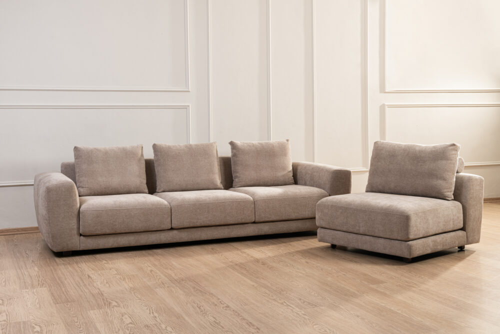 ספה בלוז עם שזלונג